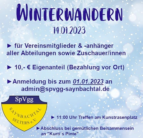 Read more about the article Winterwandern Januar 2023